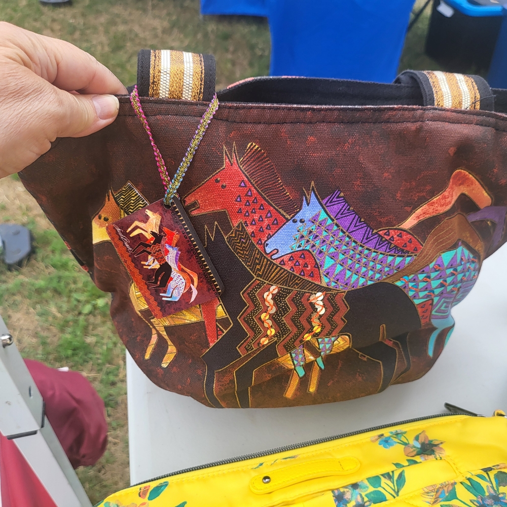 Laurel Burch Multicolor Horse Shoulder Bag